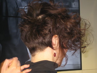 Беспалова Оксана на курсах по стрижкам Vidal Sassoon.